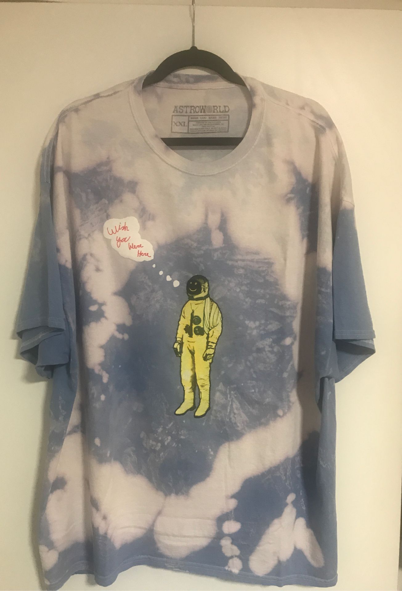 Travis Scott Astroworld Tour Merch Astronaut Tie-dye T-Shirt XXL