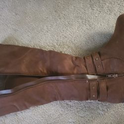 Brown Fergalicious Knee High  Boots