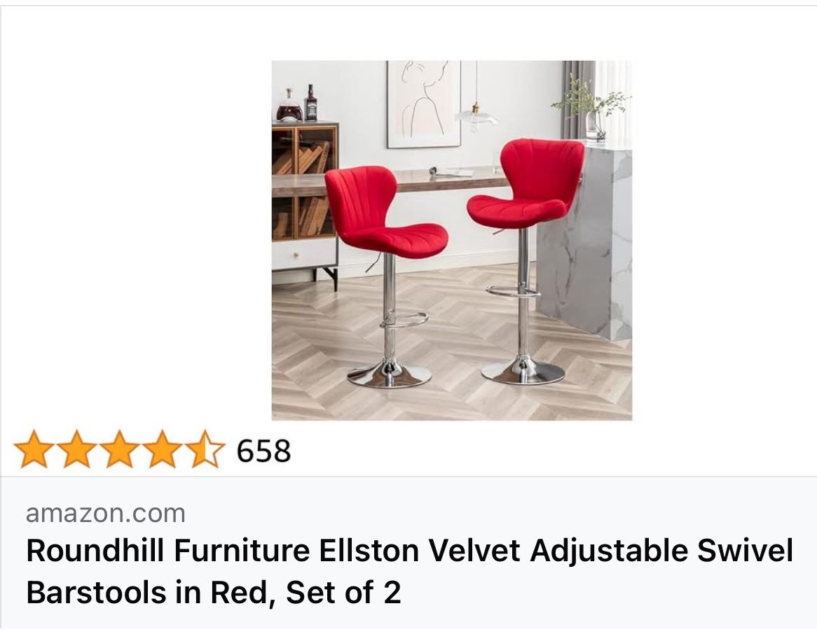 2 Brand New Red - High Chairs - Still In Box