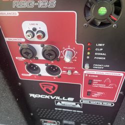 ROCKVILLE BASS GIG SUBWOOFER   