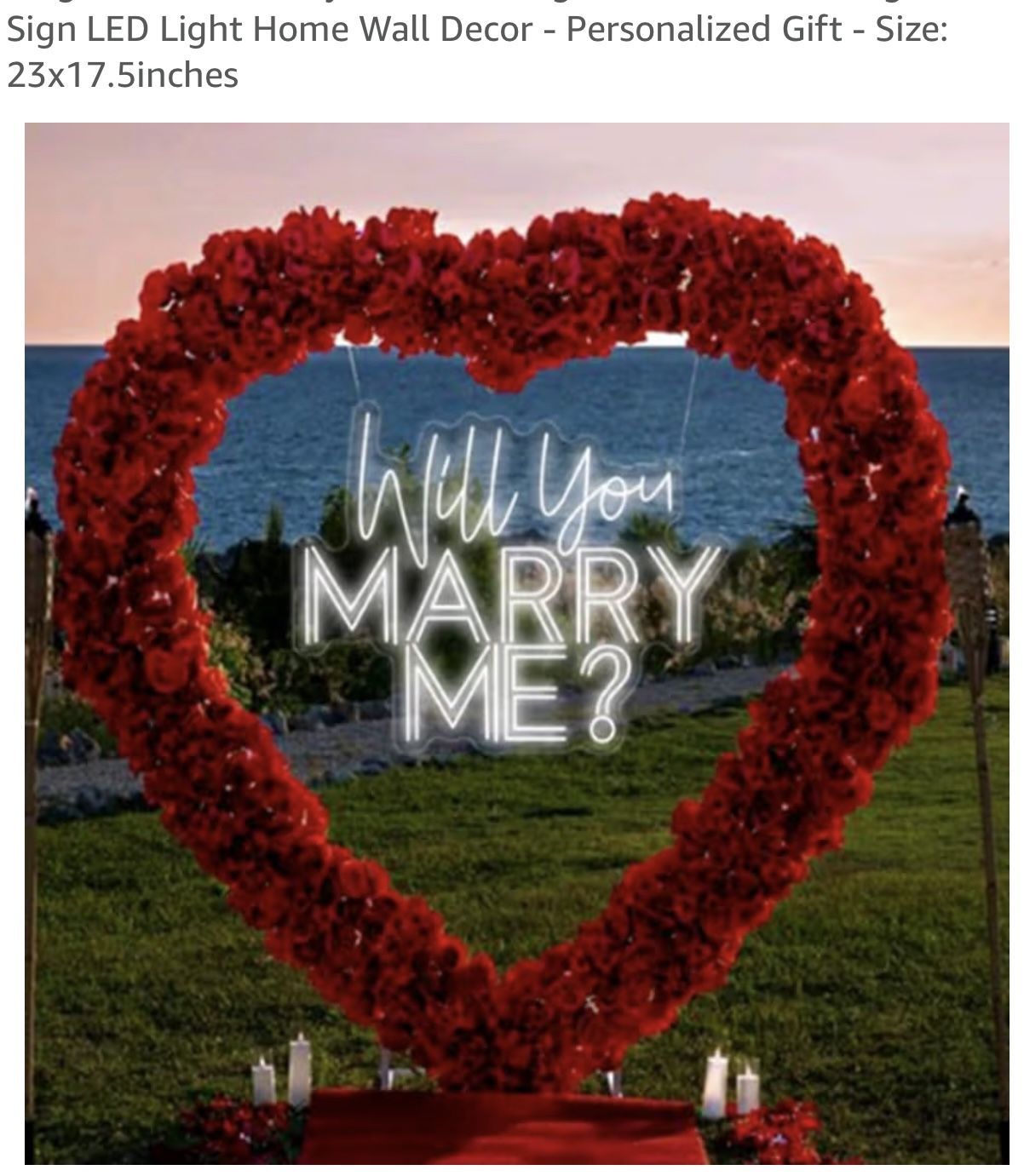 Will You Marry Me? Sign  (Only Sign) 