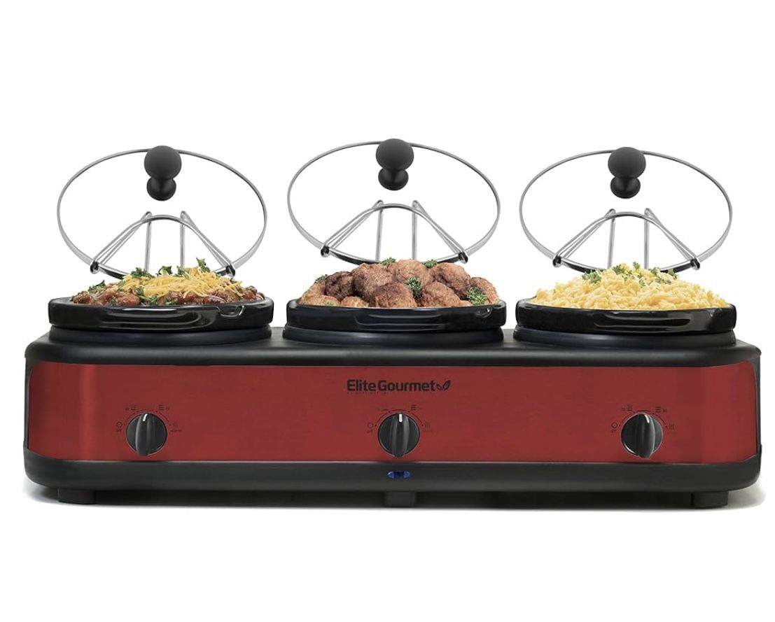 Triple Slow Cooker Buffet Server