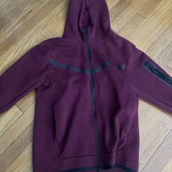 Nike Tech Fleece Windrunner Hoodie Rosewood Plum Purple Red
