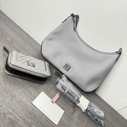 Victoria Secret Mini Curve Purse Grey