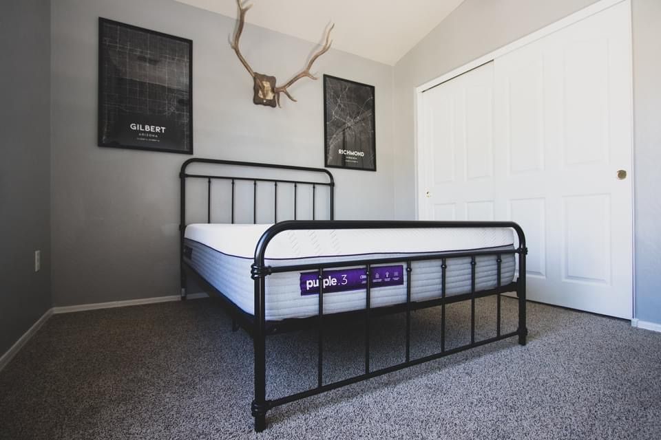 Like New Purple .3 Hybrid Premier Full Mattress