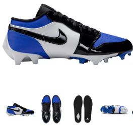Jordan 1 football cleats size 8.5