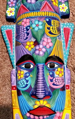 Original Ceramic Mack Painted By Hand Made In Mexico 