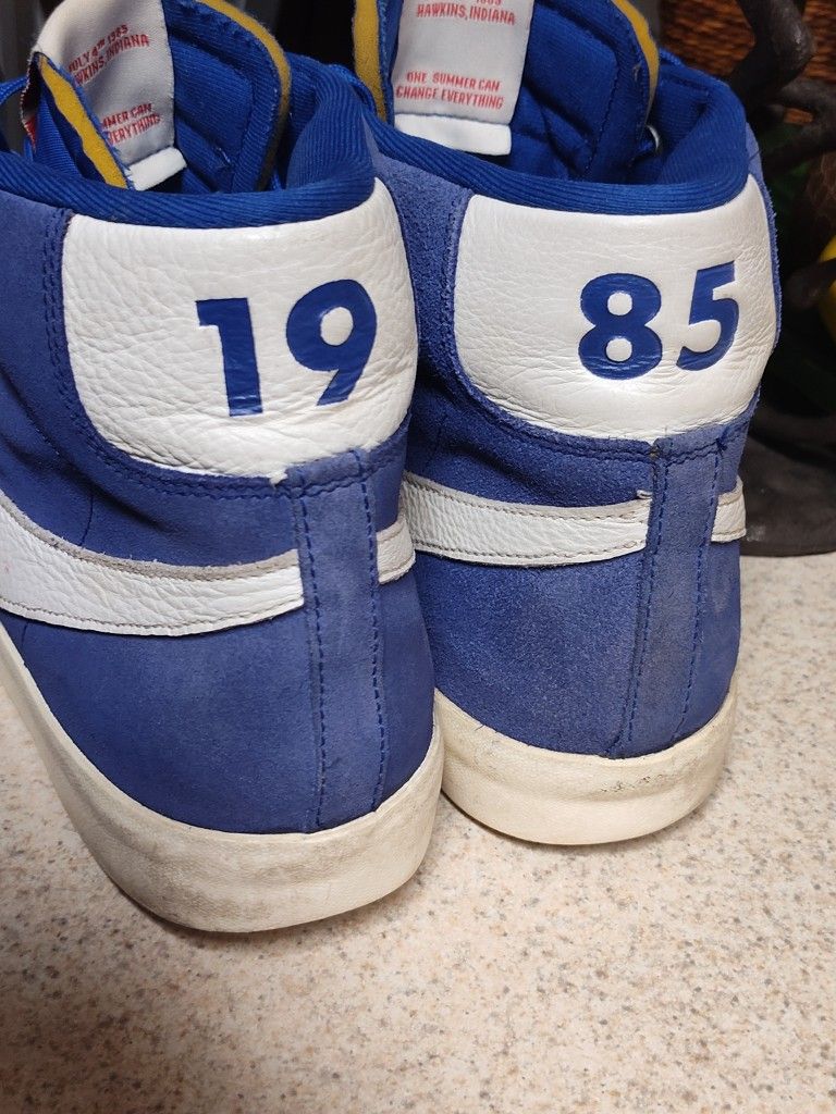 Nike Blazer High Tops Blue Suede 2016, Size 11.5