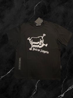 Palm Angels Skull split up Graphic T-Shirt Black