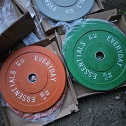Bumper Plates Set 100lbs 