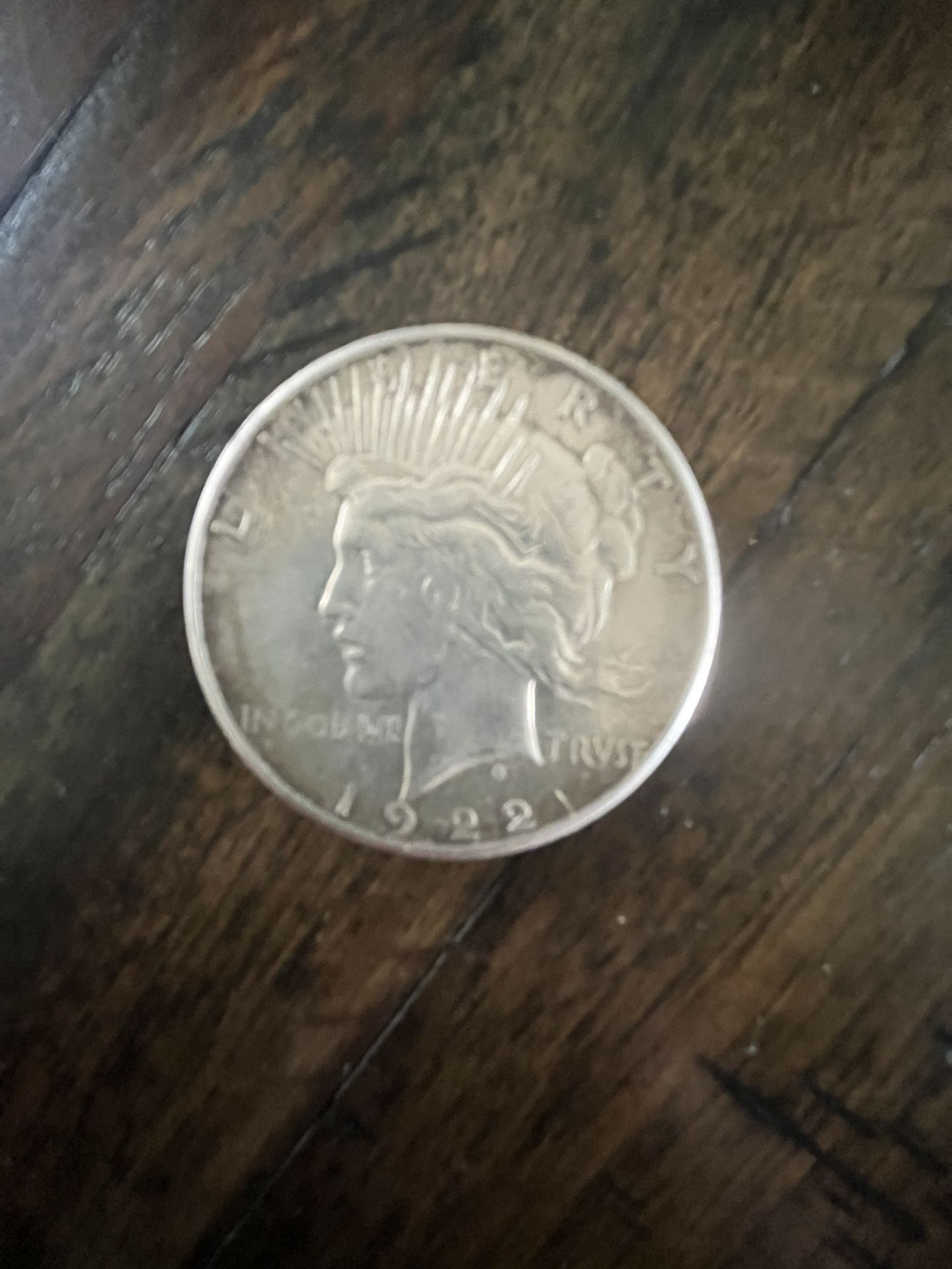 1922 Queen Victoria II Peace Dollar