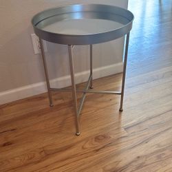 Silver Side Table 