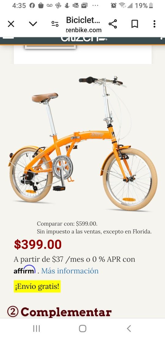 Citzen Miami Folding Bicycle