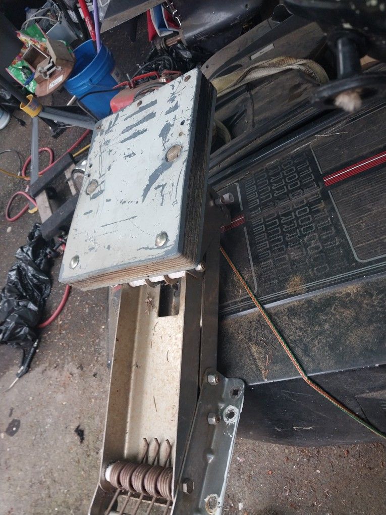 Small boat motor kicker plate.