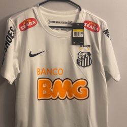 2011 Neymar Jr Santos White Kit