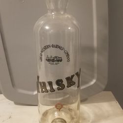 Antique Blown Bar Liquor Wisky Dispenser 