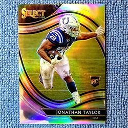 Johnathan Taylor 2020 Rookie Field Level Panini Select Prizm Silver No. 353 Indianapolis Colts