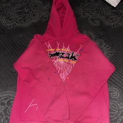 Pink Spider Hoodie Size Medium 