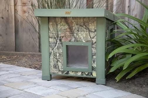 Camouflage Heated Outdoor Cat House