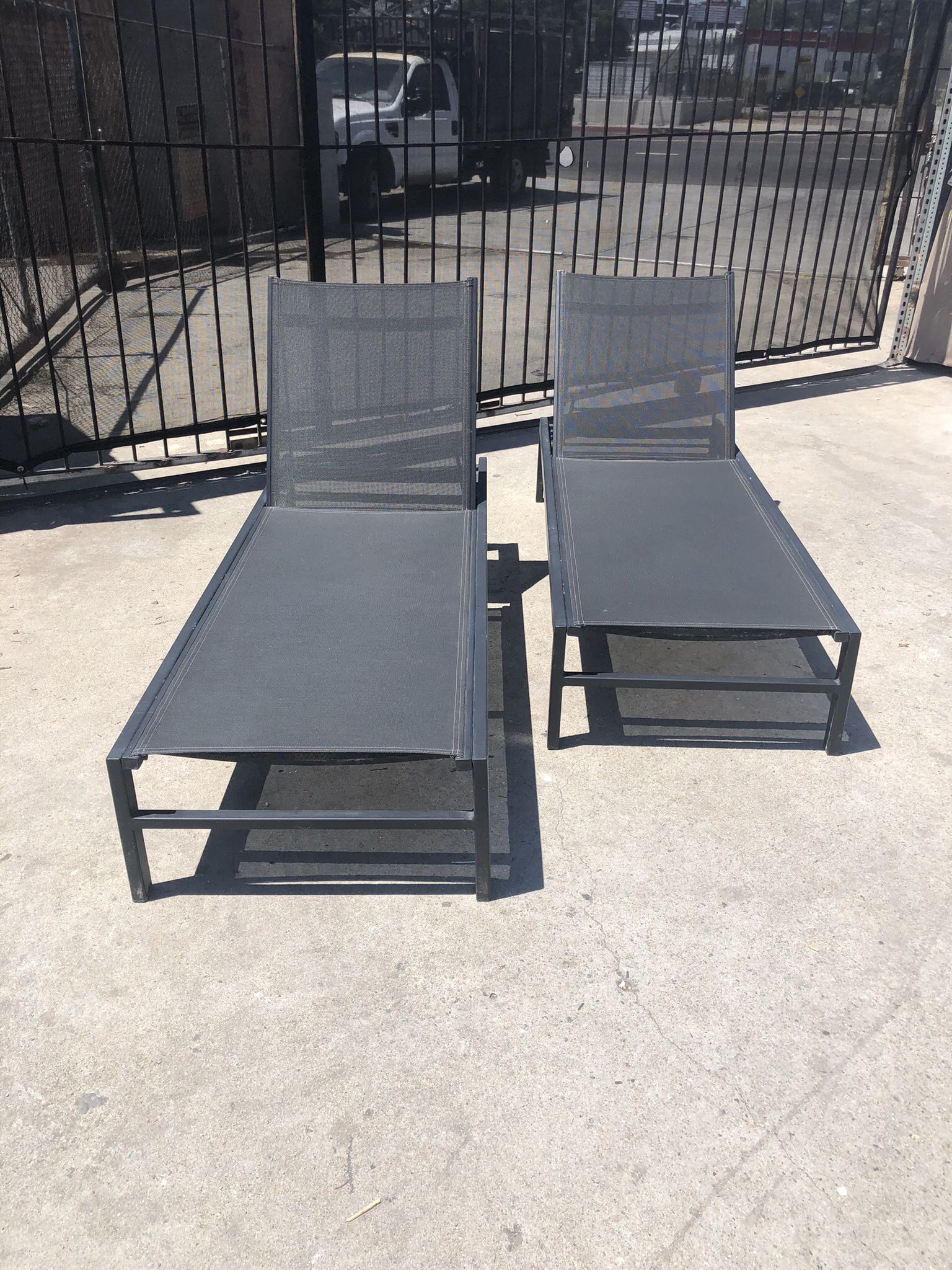 Pair Of Reclining Chaises