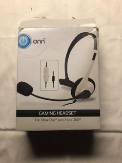 ONN GAMING HEADSET FOR XBOX 1 and 360 for Sale in Santa