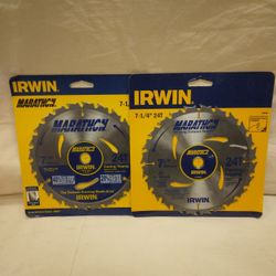 IRWIN 7-1/4, 24T, Circular Saw Blades.