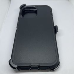 For iPhone 13 Pro Max Black Belt Clíp Case 