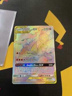 Reshiram & Charizard-GX (Rainbow Rare) - 217/214