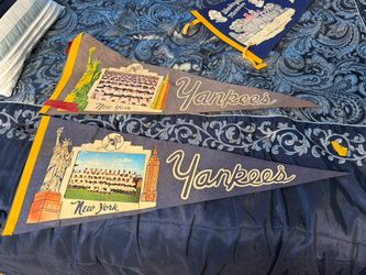 Vintage New York Yankees Photo Pennants