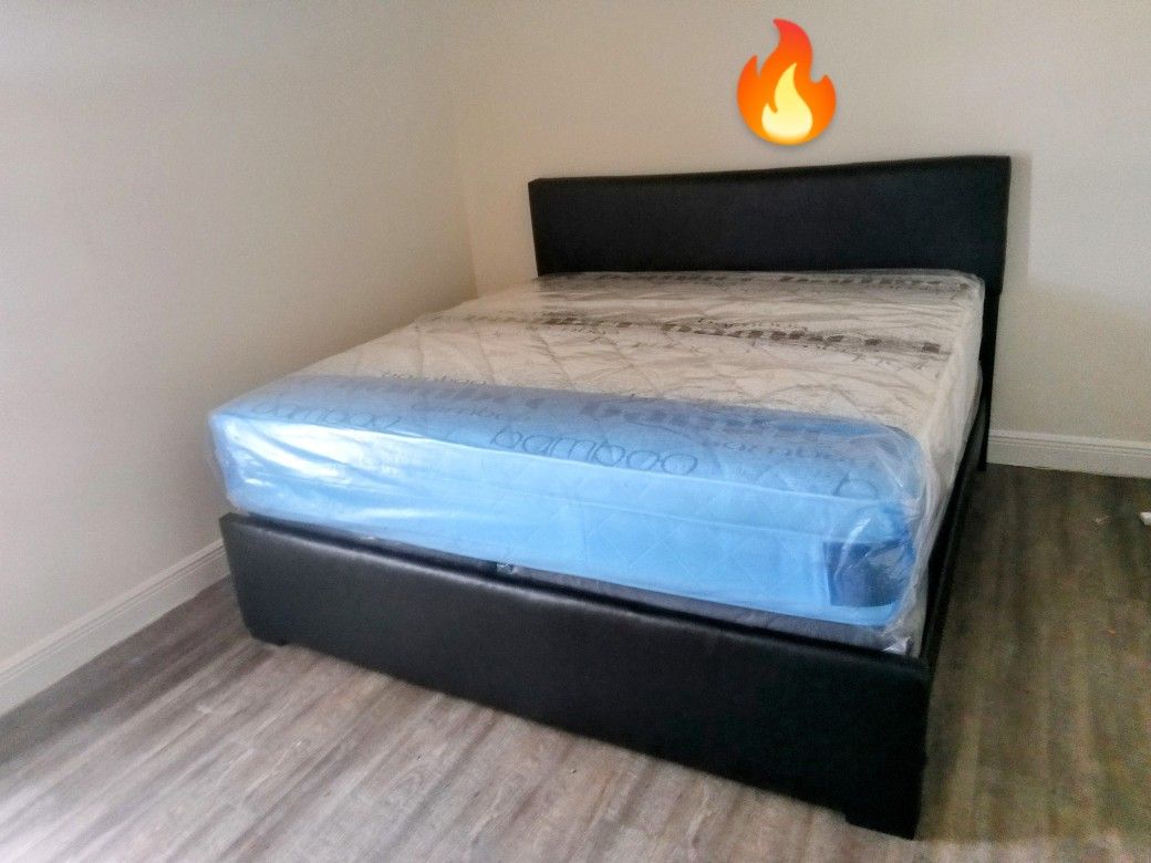$499 King Bed Frame With Mattress And Boxspring Brand New Free Delivery 