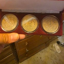 Set of 3 Morgan Silver Dollar Coins, best offer