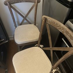 Rustic Bistro chairs (2)