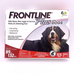 Frontline Plus For Dogs 89-132 Lbs 6 Doses