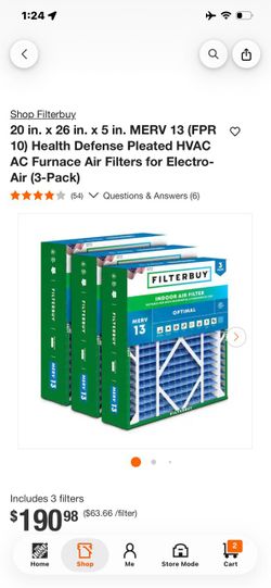 Filterbuy MERV 13 HVAC Air Filters 3-Pack