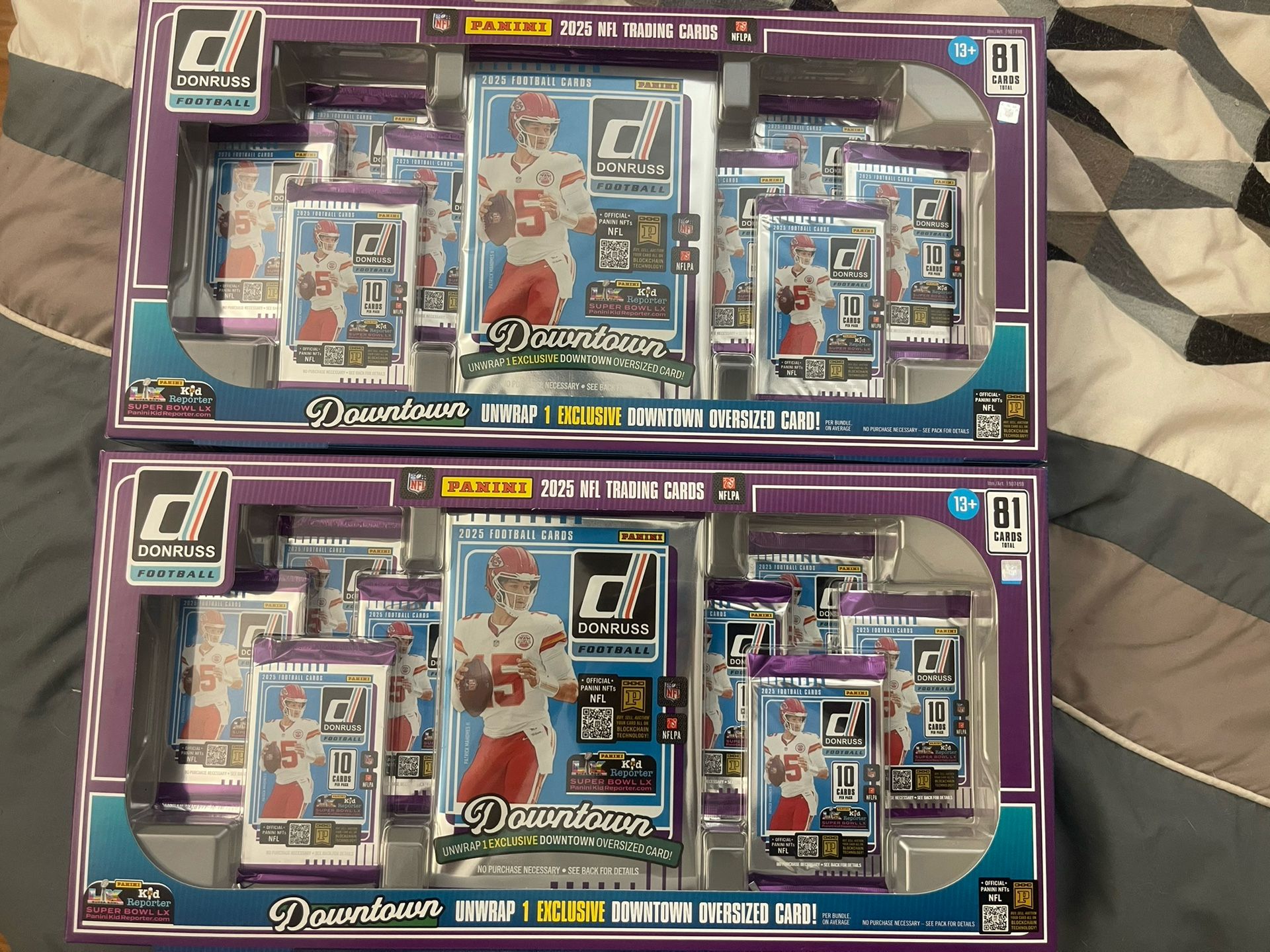 Panini Donruss Football Bundle 2-pack In Hand
