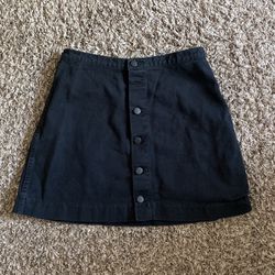High Waisted Denim Skirt 