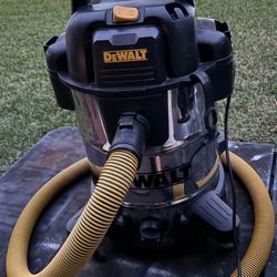 Dewalt 10 Gallon Stainless Steel Wet/Dry Vacuum with Hose Works great, Just Needs Filter