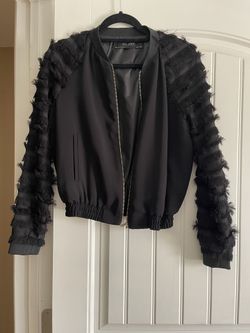 Zara Bomber Jacket - Black Size XS