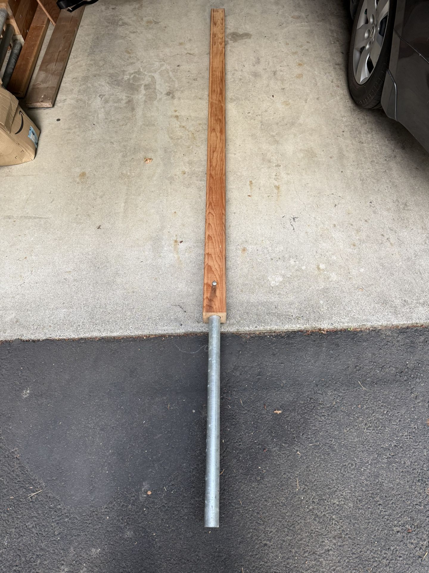 7-ft Cedar Post On Pipe