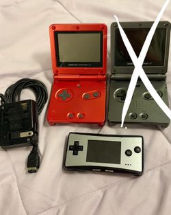 Red Game Boy Advance SP