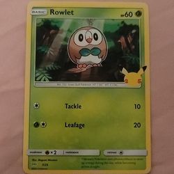 Pokémon 25th Anniversary Rowlet
