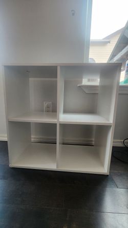White Cube Storage Shelf Unit (Set of 2)