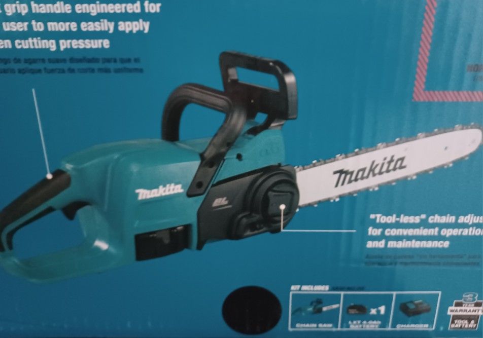 Makita 14 Inch 18 Volt Chainsaw Kit (4 Ah Battery)