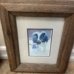 Cow frame picture art. 11x15