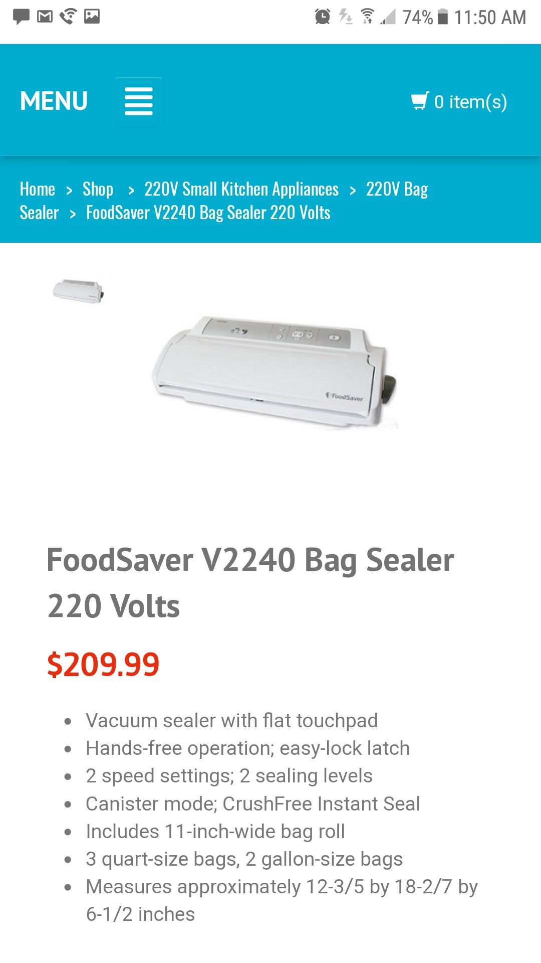 NEW NEVER USED IN BOX FOOD SAVER WITH ALL THE ACCESSORIES