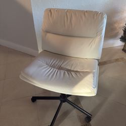 White Leather Chair