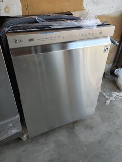New LG stainless steel dishwasher