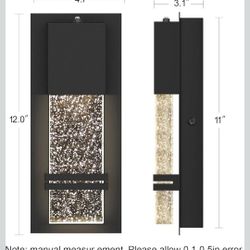 PARTPHONER LED Dusk to Dawn Outdoor Light Fixture