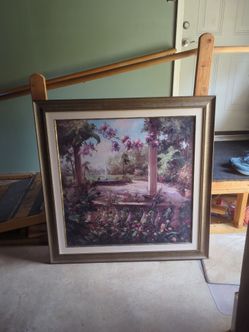 Floral picture 44.5 inches wide/tall