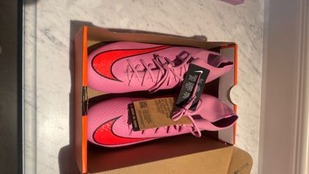 Brand new in box pink Nike ZM Superfly 10 Academy cleats women’s soccer shoes